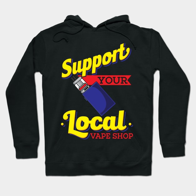 VAPING: Vape Shop Hoodie by woormle